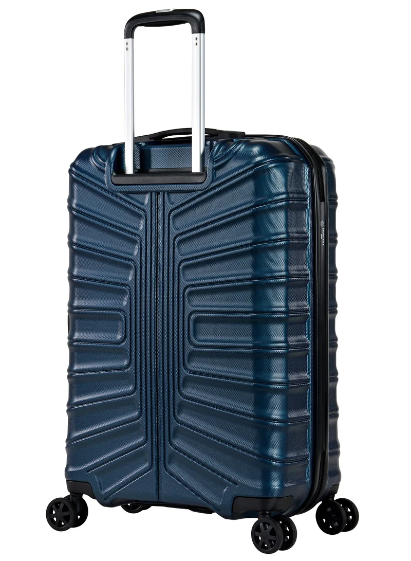 eminent Hard Case Travel Bag Trolley Luggage Set of 3 TPO Lightweight Suitcase 4 Quiet Double Spinner Wheels with TSA Lock KK30 Dark Navy