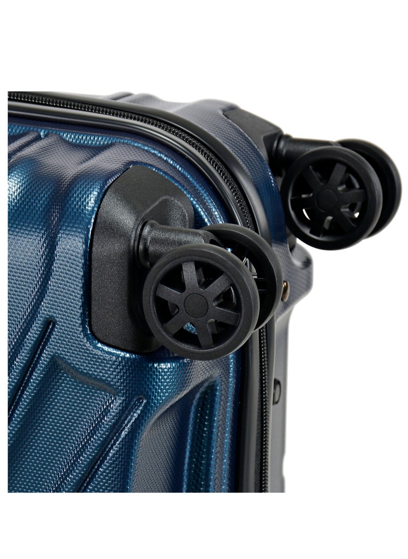 eminent - Hard Case Travel Bag Trolley Luggage Set of 3 TPO Lightweight Suitcase 4 Quiet Double Spinner Wheels with TSA Lock KK30 Dark Navy - Image 1