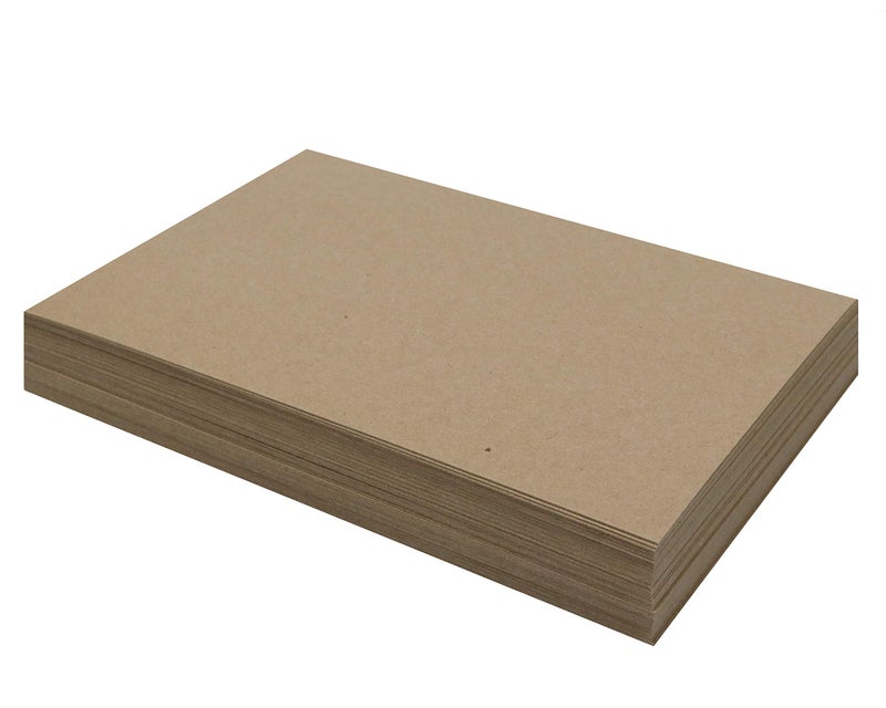 50 Chipboard Sheets 11 x 17 inch 50pt point Heavy Weight Brown Kraft Cardboard for Scrapbooking Picture Frame Backing 050 Caliper Thick Paper Board MagicWater Supply