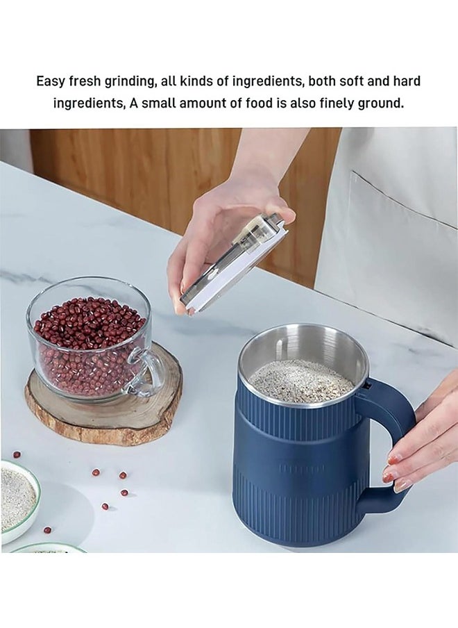 Generic Household Small Powder Grinding Machine, Grain mills, Herb Grinder, Spice Grinder, Electric Coffee Grinder, Multifunctional Grinding Machine with 304 Stainless Steel Blade (Blue)  - Image 5