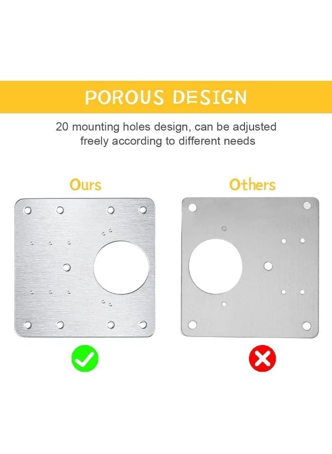 Royal Apex Hinge Metal Board Repair Plate Fix The Hinge Side Plate Repair Piece With Mounting Screws For Wood Furniture Shelves Cabinet 2  - Image 3