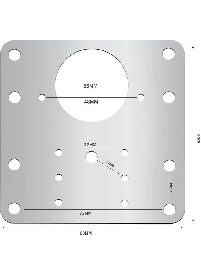 Royal Apex Hinge Metal Board Repair Plate Fix The Hinge Side Plate Repair Piece With Mounting Screws For Wood Furniture Shelves Cabinet 2  - Image 2