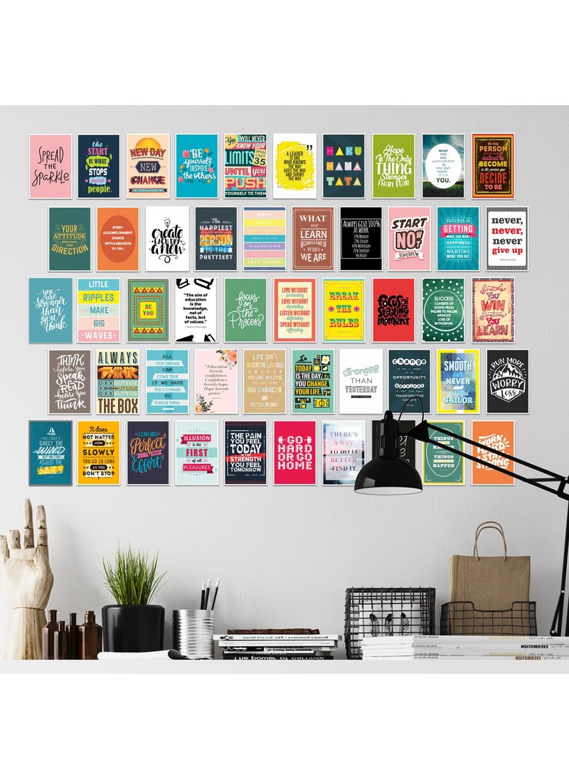 Paper Plane Design - PAPER PLANE DESIGN Small Inspirational Motivational Quotes Wall Abstract Poster (PACK OF 50) 6 INCH X 4 INCH - Image 1