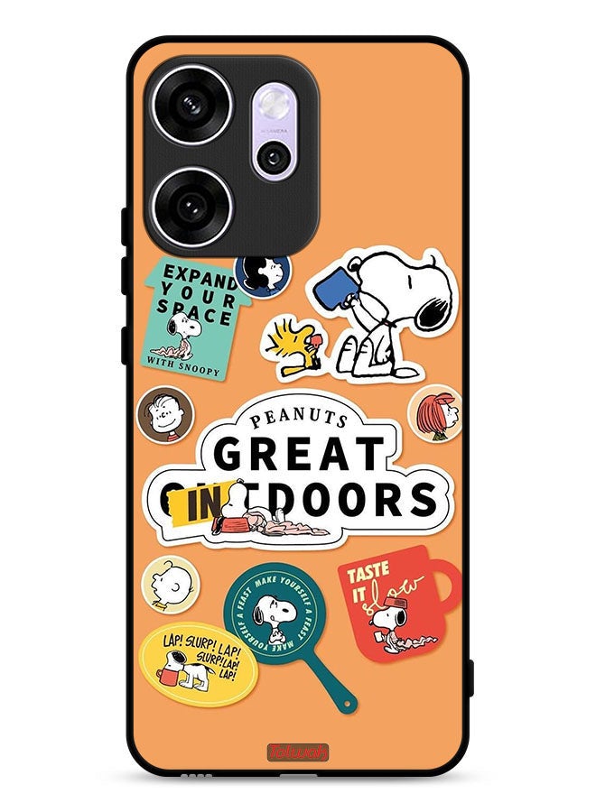 Tolwak Oppo Reno14 F Protective Case Cover Peanuts Stickers - Image 1