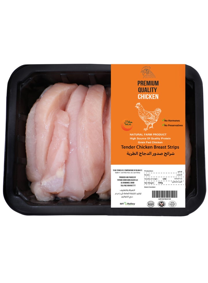 Chicken Breast Strips Tenderized