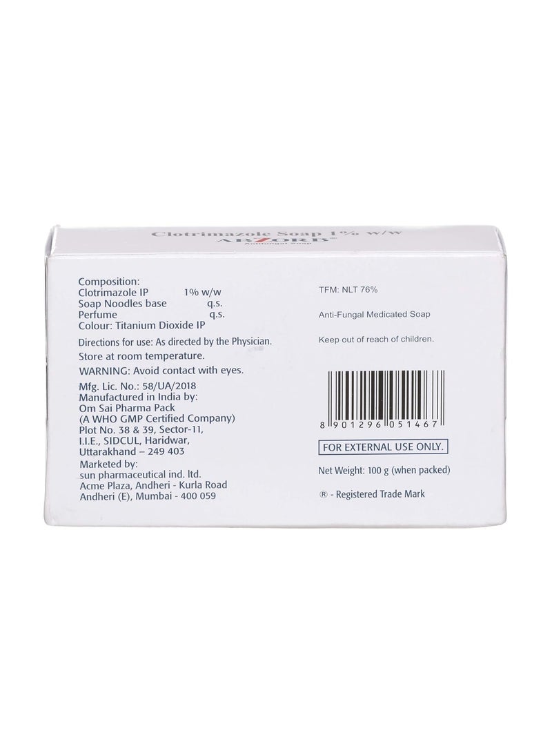 Abzorb Antifungal Cleansing Bar 100gm (pack of 2) - Image 3