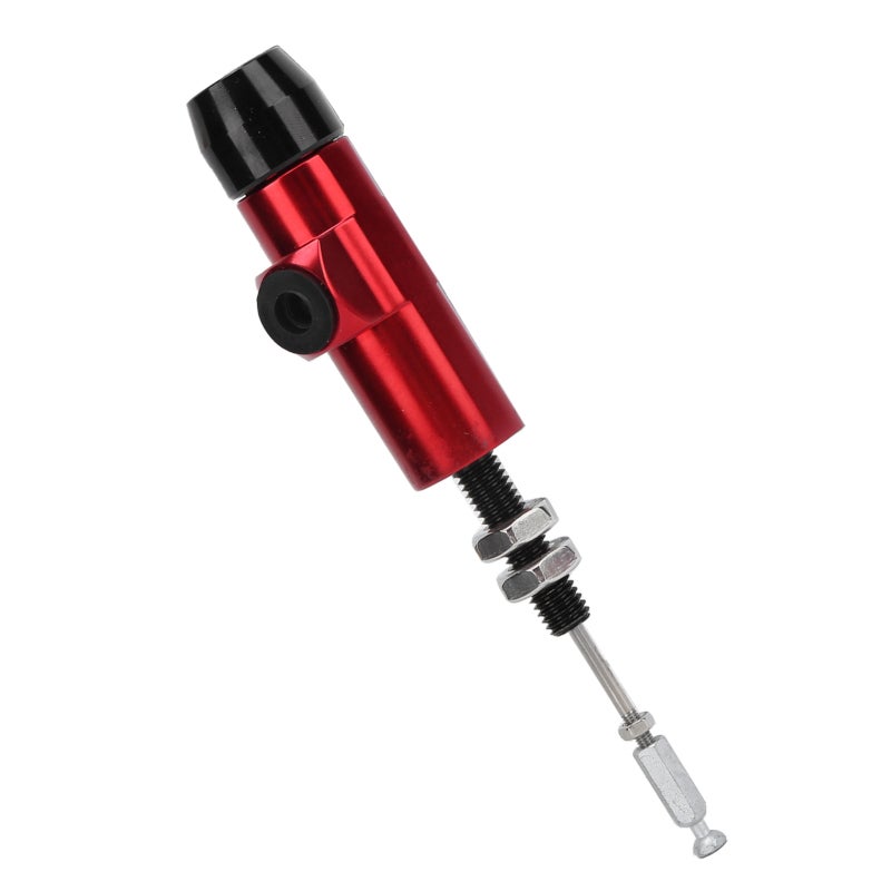 Clutch Rod Pump Red Aluminum Alloy Hydraulic Clutch Pump - Durable Wear Resistant Anodized Surface Brake Rod Pump for Motorcycles Bicycles - Image 3
