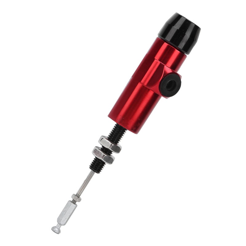 Clutch Rod Pump Red Aluminum Alloy Hydraulic Clutch Pump - Durable Wear Resistant Anodized Surface Brake Rod Pump for Motorcycles Bicycles - Image 2