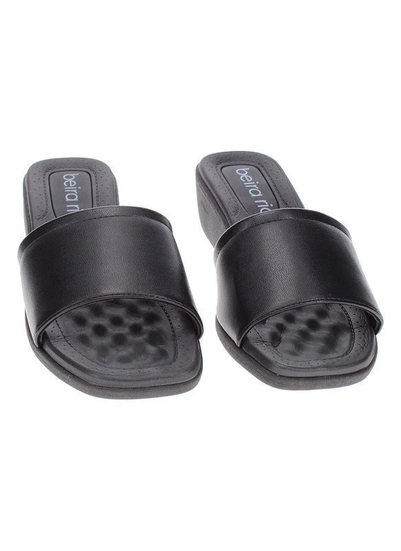 Beira Rio Black Heels Sandal for Women – Stylish Ladies Heel Sandals & Sling Back Heels for Girls for Women | Best Price UAE