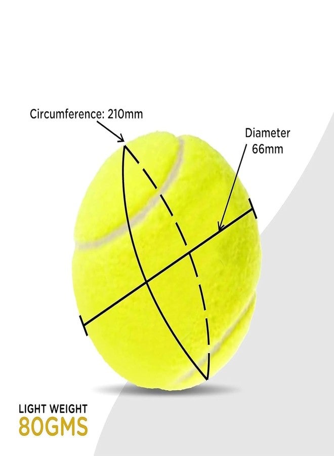 TUSAN Ultimate Super Bounce Tennis Ball - Sturdy, Lightweight, and Durable for Tennis Courts & Cricket Tournaments. Perfect for Every Match (Pack of 24) - Image 2