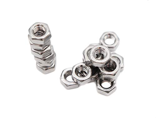binifiMux M6 Stainless Steel Hex Nuts, Silver, Pack of 50 - Image 5