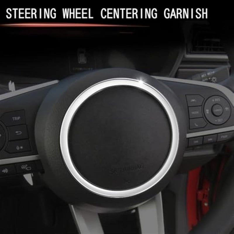 Wivplex تريم عجلة القيادة الفضية Wivplex لسيارة تويوتا رايز 2021-2022 - Image 5