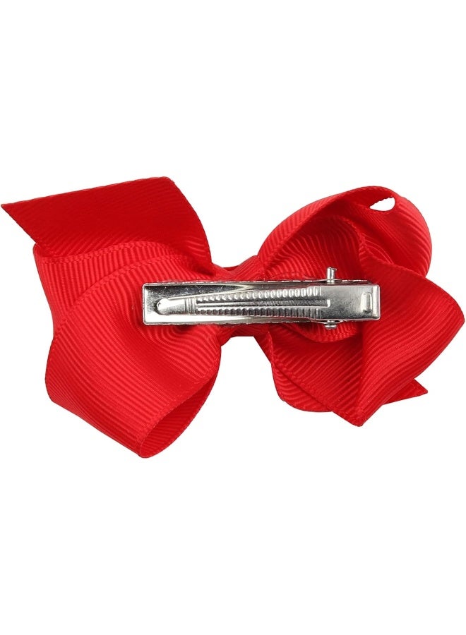 ZOONAI 3 Inch Baby Girl Hair Bows Boutique Hair Clip Teens Toddlers Hairpin Headwear - Set of 2 (Brown) - Image 3