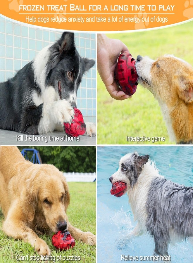 luckdoor Dog Toys to Keep Them Busy,Frozen Treat Dog Enrichment Toys,Slow Food Training to Relieve Boredom and Stimulating,Dog Puzzle Treat Food Dispensing Ball Toy for Small Medium Large Dogs - Image 3