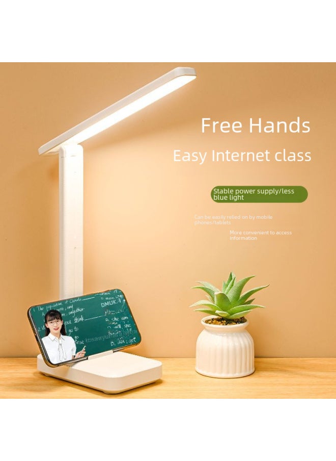 Generic - Usb Rechargeable Touch Control Led Desk Lamp Eye Protection For Reading Studying In Bedroom Specialized Reading Lamp-Color:Large Charging Model [three-color Temperature Upgrade Type-c Charging Port] Line - Image 1