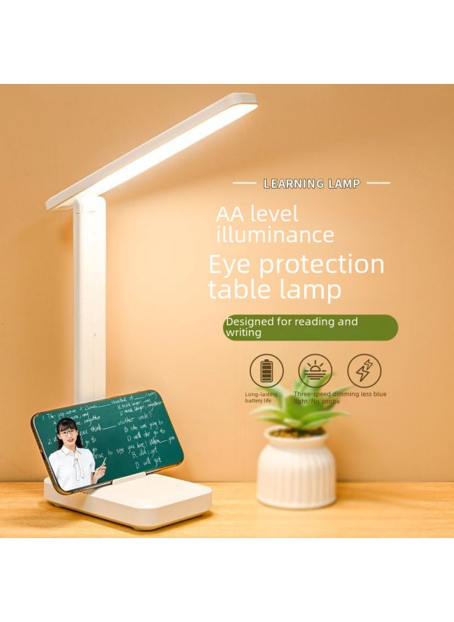 Generic - Usb Rechargeable Touch Control Led Desk Lamp Eye Protection For Reading Studying In Bedroom Specialized Reading Lamp-Color:Large Charging Model [three-color Temperature Upgrade Type-c Charging Port] Line - Image 1