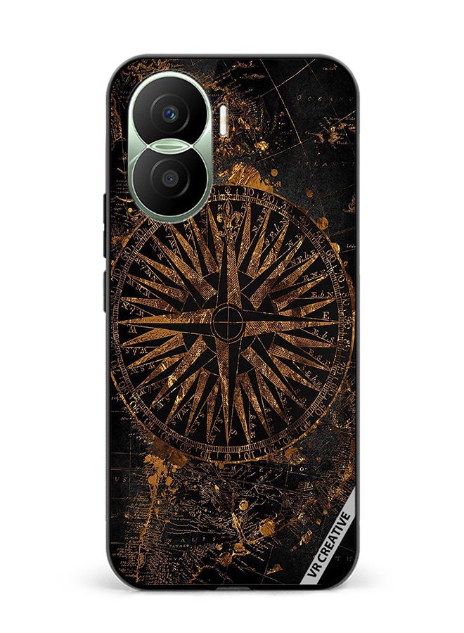 VR CREATIVE Protective Case Cover For Honor Play7T Pro Brown Shield Design Multicolour - Image 1