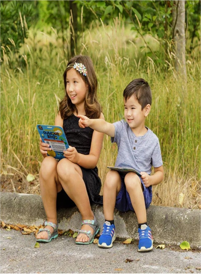 Matty's Toy Stop Toysmith Reusable Outdoor Bingo Cards (Yellow, Blue, Green & Orange) with Bonus Storage Bag - 4 Pack - Image 5