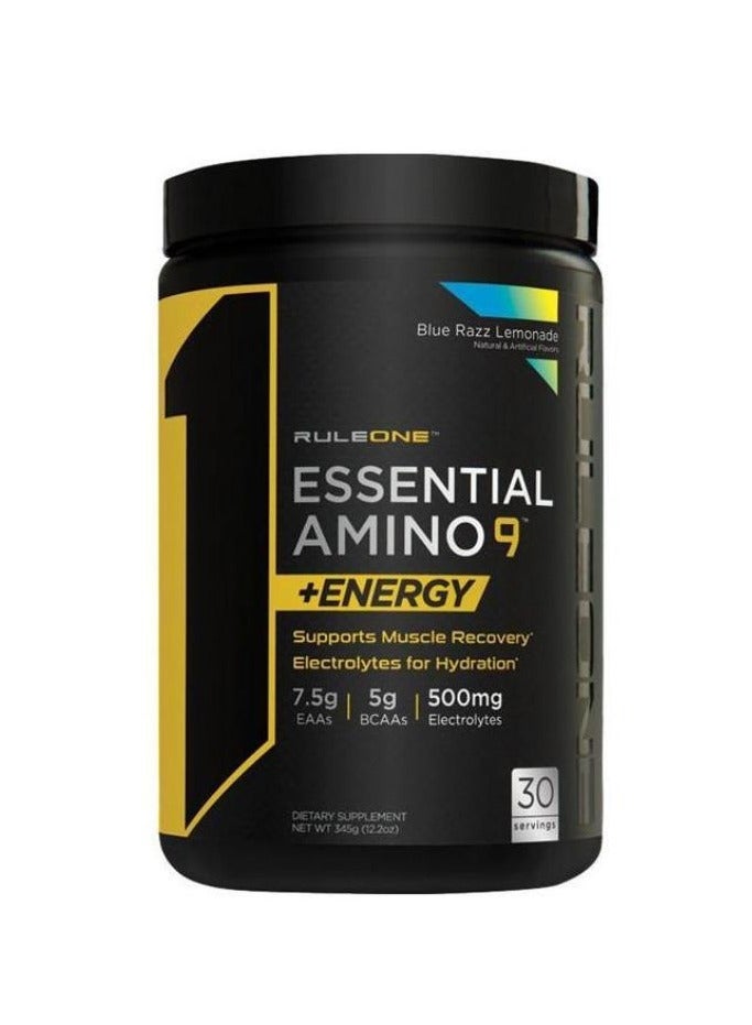 رول 1 القاعدة 1 - أمينو 9 + طاقة - ليمونادة بلو راز 345 جم