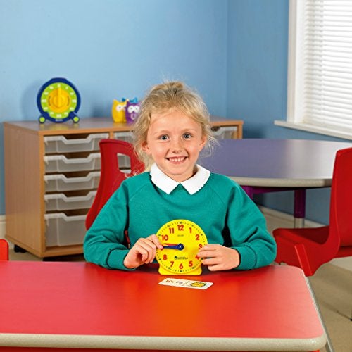 Learning Resources Big Time Student Clock, Teaching & Demonstration Clock, Develops Time and Early Math Skills, Ages 5+, Clock for Learning, 12 Hour,Back to School Gifts - Image 2