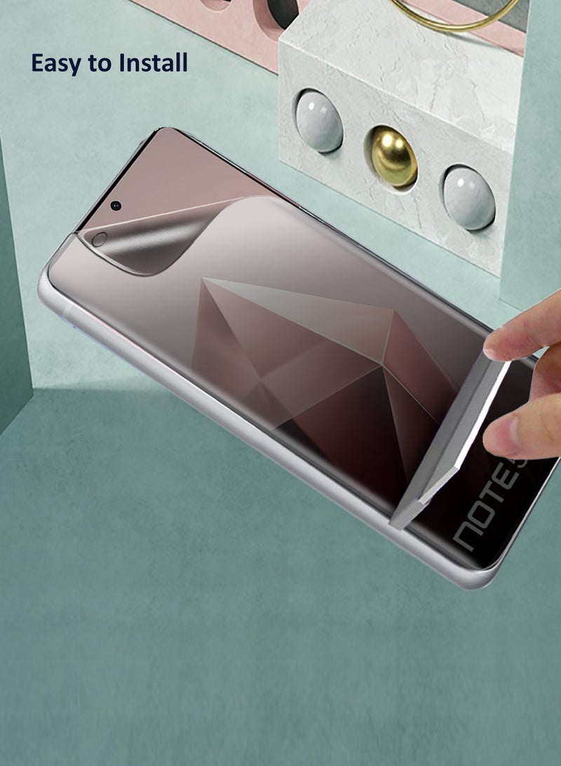 Wtech Infinix Note 50s 5G 2025 Premium Hydrogel Anti Spy / Anti Privacy Film Thin and Flexible Screen Protector (MSHFMP) - Clear - Image 4