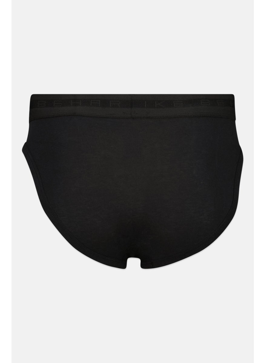 Ike Behar - Men 5 Pack Brand Logo Boxer Brief, Black - Image 1
