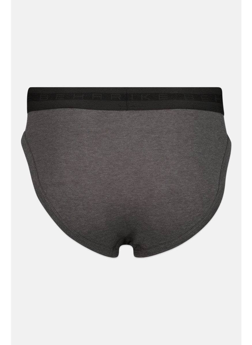 Ike Behar - Men 5 Pack Brand Logo Boxer Brief, Black - Image 1