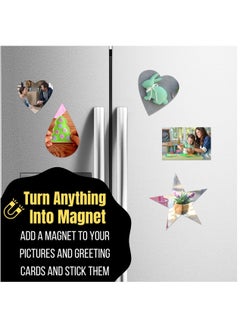 Y&D Adhesive Magnetic Sheets, 8.91" x 6.3", Sheets with Backing, Picture Magnets, Flexible Sheet, Cuttable Sheets.10 Pack  - Image 2