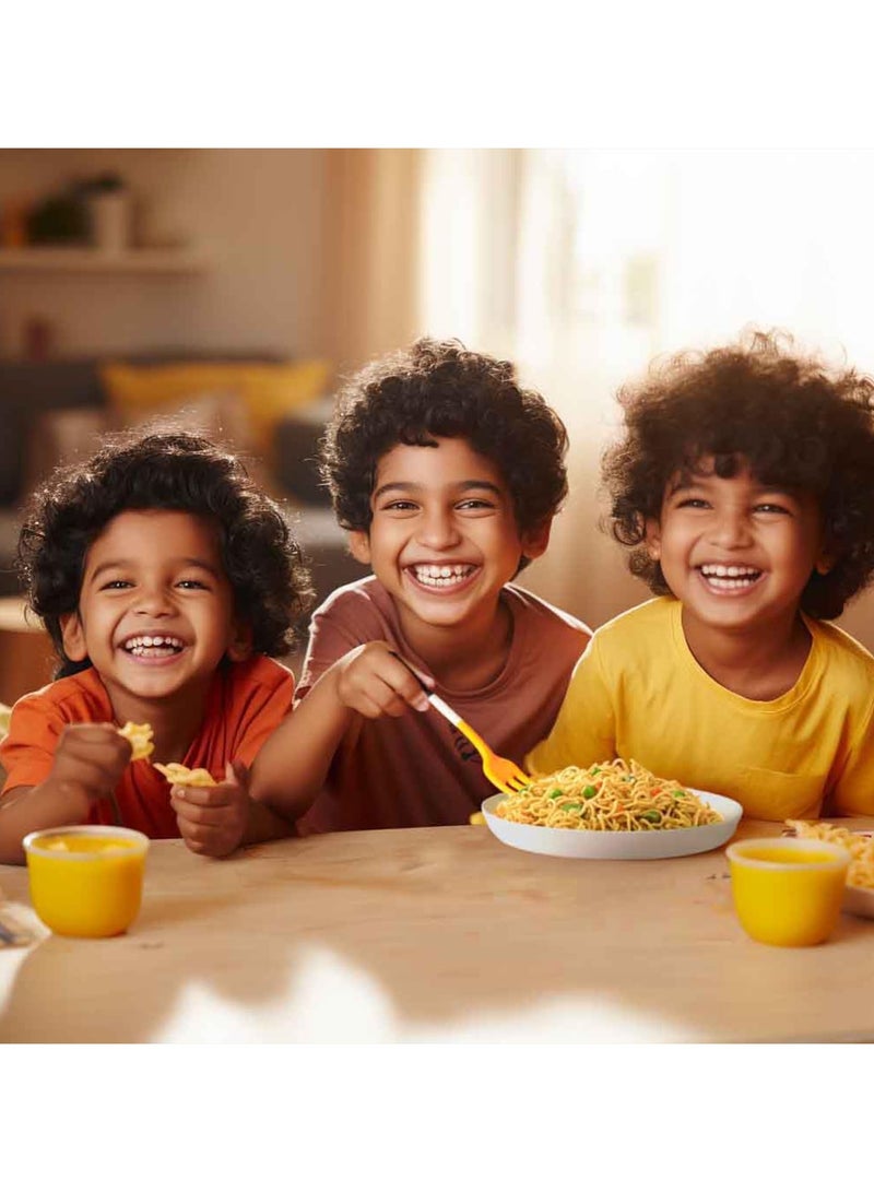 Slurrp Farm Instant Noodles Magic Masala Not Fried Millet Noodles 57g pack of 4 - Image 3