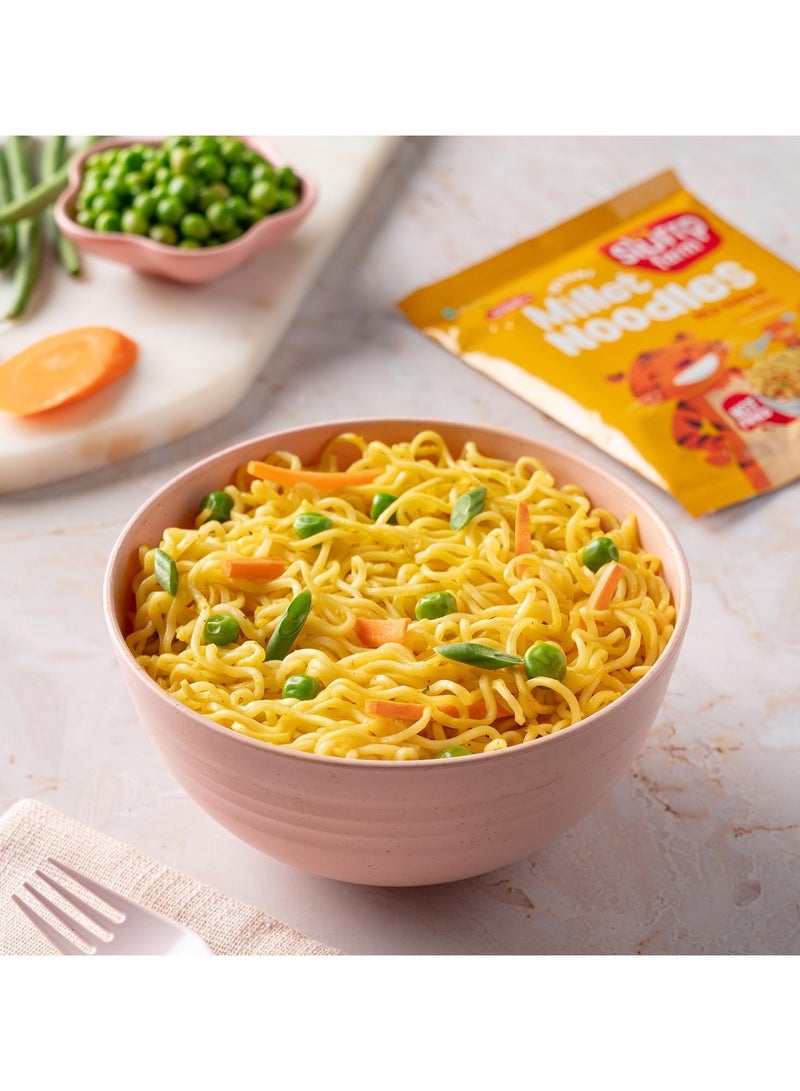 Slurrp Farm Instant Noodles Magic Masala Not Fried Millet Noodles 57g pack of 4 - Image 4