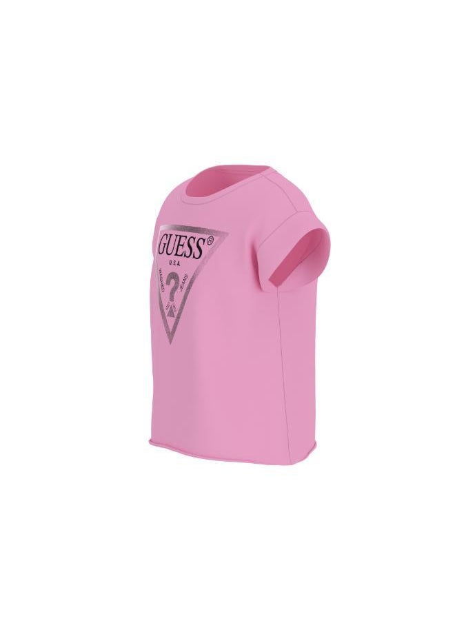 GUESS Kids Logo Short Sleeve T-Shirt  - Image 3