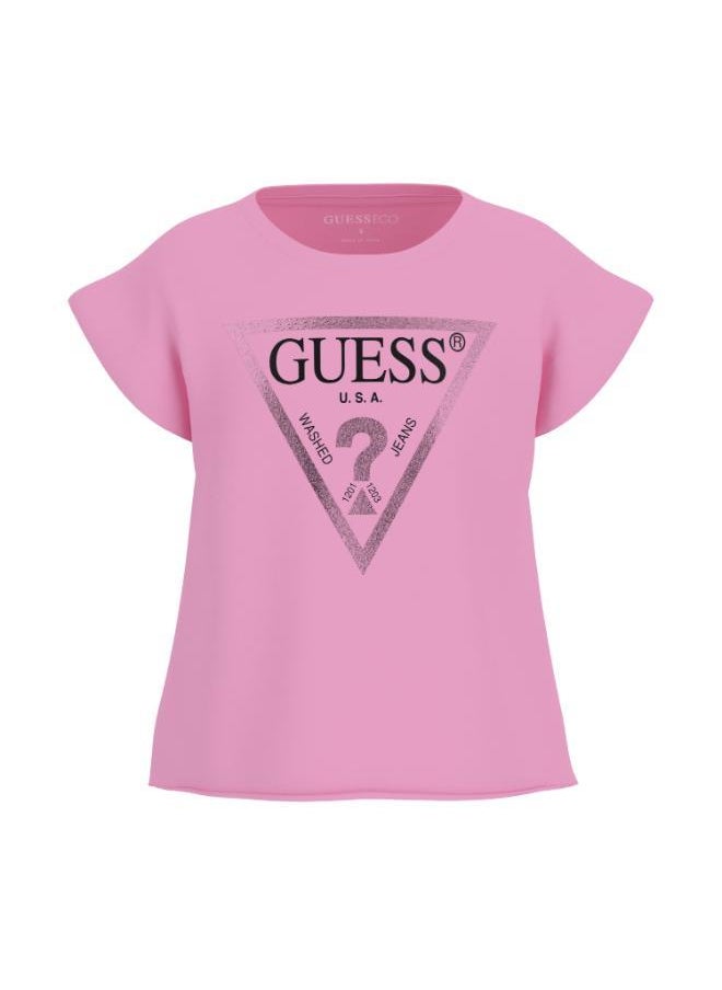 GUESS Kids Logo Short Sleeve T-Shirt  - Image 1