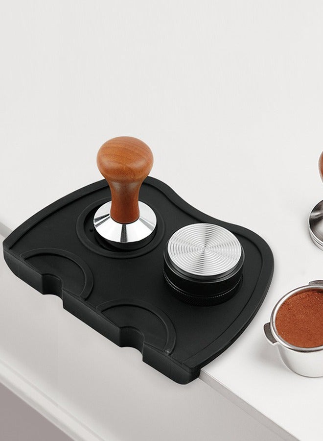 حصيرة كبس قهوة الإسبريسو من السيليكون غير القابل للانزلاق قاعدة كبس سيليكون مقاومة للماء ومطاط ممتص للصدمات - Image 2