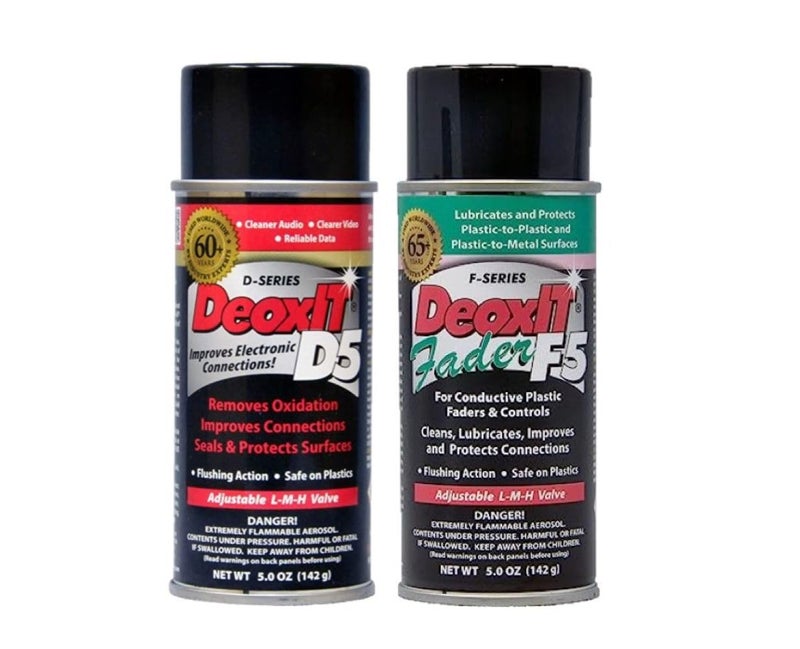 CAIG LABORATORIES DeoxIT D5S6 Contact Cleaner and F5S-H6 FaderLube, 2-Pack - Cleans, Improves Conductivity, Lubricates & Protects Electrical Contacts - 5 oz each - Image 5