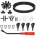 ZIMISI 52 In 1 Windshield Washer Nozzles Kit Including 157 Inch Fluid Hose 12 Connectors 4 Sprayer Nozzles 30 Hood Insulation Retainers Window Washer Nozzle Hose Replacement for Most Cars - Image 2