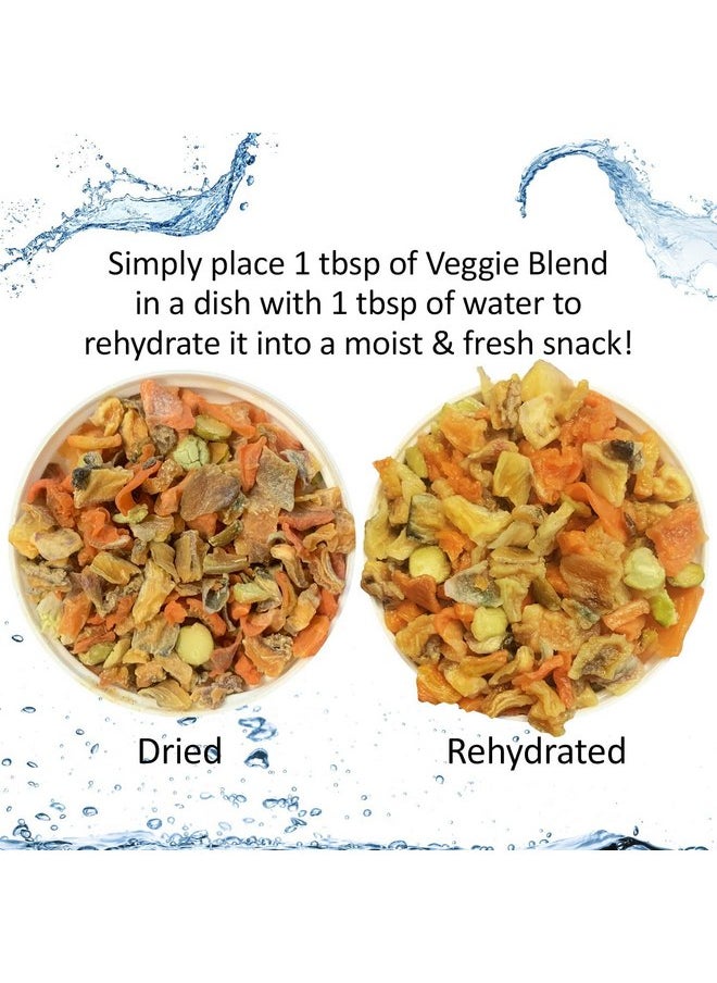 EXOTIC NUTRITION Veggie Blend - Healthy Natural Mixed Dried Vegetable Treat - Sweet Potatoes, Carrots, Peas - for Degus, Chinchillas, Sugar Gliders, Hedgehogs, Guinea Pigs & Small Pets… (8 Ounce (Pack of 1))  - Image 3