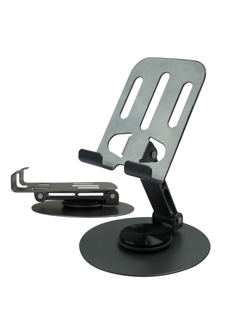 ميشيدا حامل للهاتف الخلوي القابل للطي ، حامل هاتف مكتبي 360 درجة ، حامل هاتف قابل للتعديل متعدد الأنجل لمكتب مكتب حامل المكتب متوافق مع جميع الهواتف وأجهزة الأجهزة اللوحية (الشريط) - Image 1