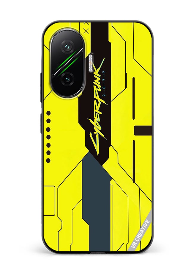 Protective Case Cover For Xiaomi Poco F7 Cyberpunk Design Multicolour