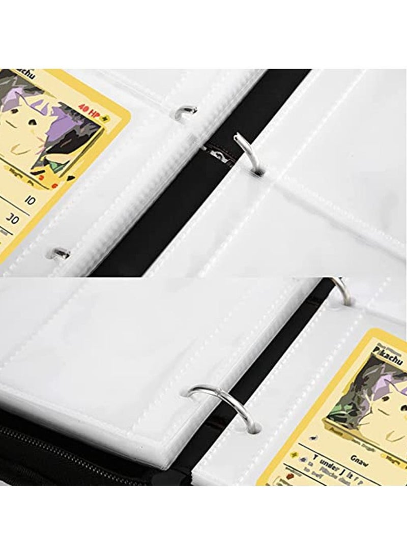 Trading Card Book Binder Holder,Carrying Collectors Album Compatible with Pokemon Cards,Holds Up to 400 Pockets Sleeve 50 Premium 4-Pocket Pages - Image 4