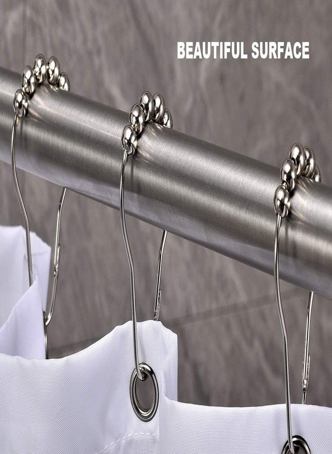 BRIOFOX Tension Curtain Rod 43-73 Inches Brushed Nickel - Rustproof and Non-Slip and Heavy Duty Shower Curtain Rod, 304 Stainless Steel - Image 5