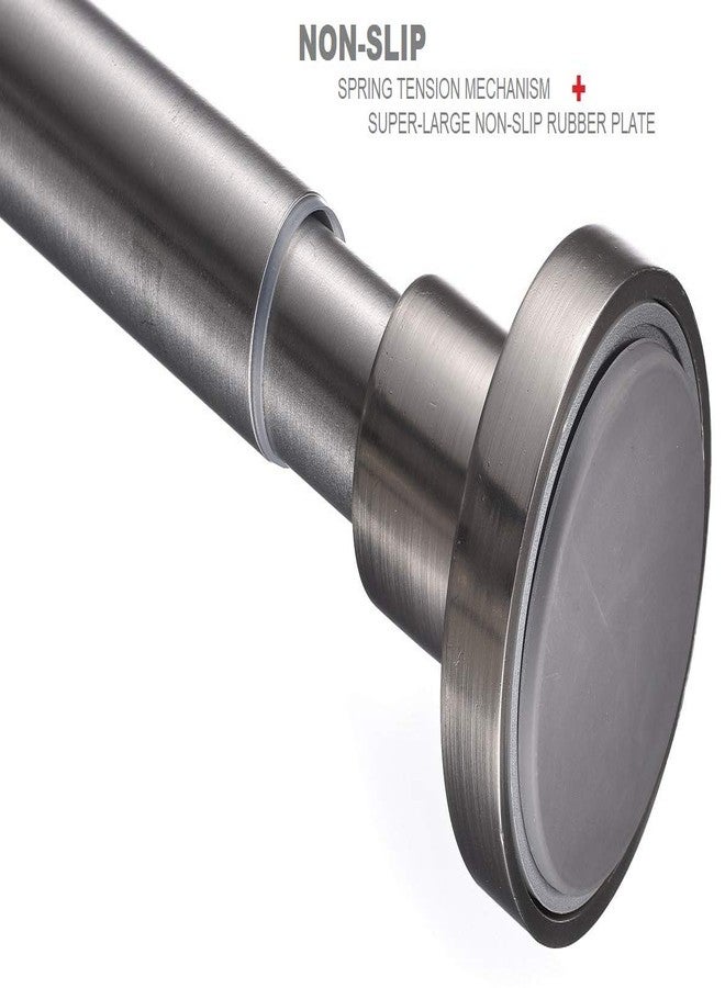 BRIOFOX Tension Curtain Rod 43-73 Inches Brushed Nickel - Rustproof and Non-Slip and Heavy Duty Shower Curtain Rod, 304 Stainless Steel - Image 4