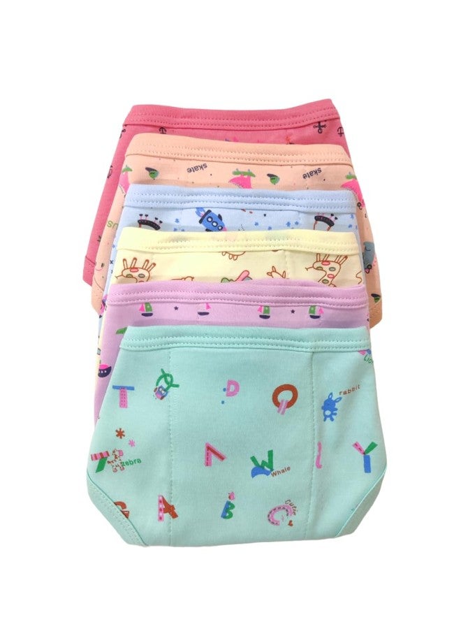 MURLI Cotton Cloth Hosiery Nappy/Diaper/Langot U Shaped Washable and Reusable for new born baby|Multicolor Extra Absorbent & Wide Cushion/Padding (0-6 Months) (Pack of 6 pcs.) - Image 4