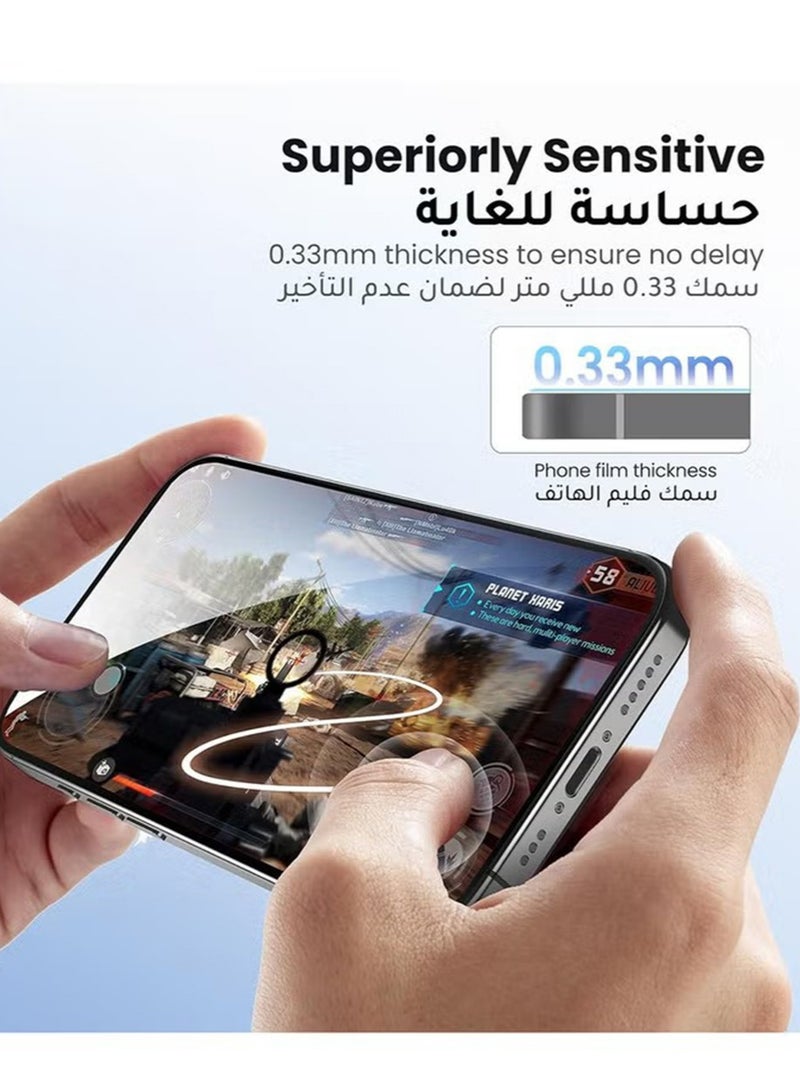 SNBFA اي فون 16 برو ماكس 6.9 بوصة شفافة ، خالية من الفقاعات ، سهلة التركيب أداة ، خفف من الزجاج فيلم - Image 4