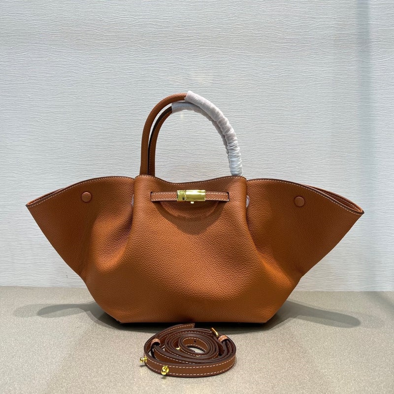 High-End Version British Niche Leather Wings Bag Large Capacity Tote Bag Litchi Pattern Genuine Leather One-Shoulder Oblique Handbag - Image 3