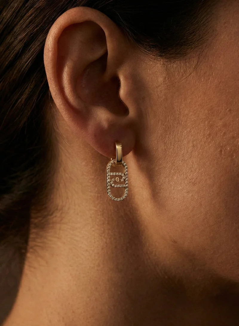 ليو جو أقراط ليو جو   ذهبية