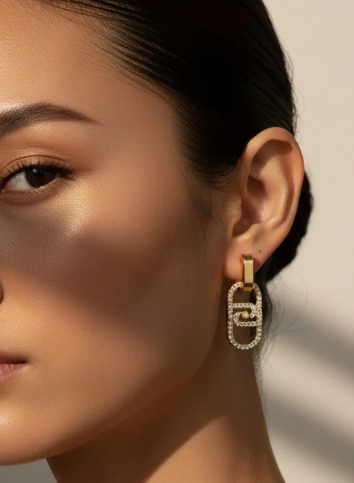 Liu Jo  Liu Jo LJ OG Gold Earrings for Women | Best Price UAE