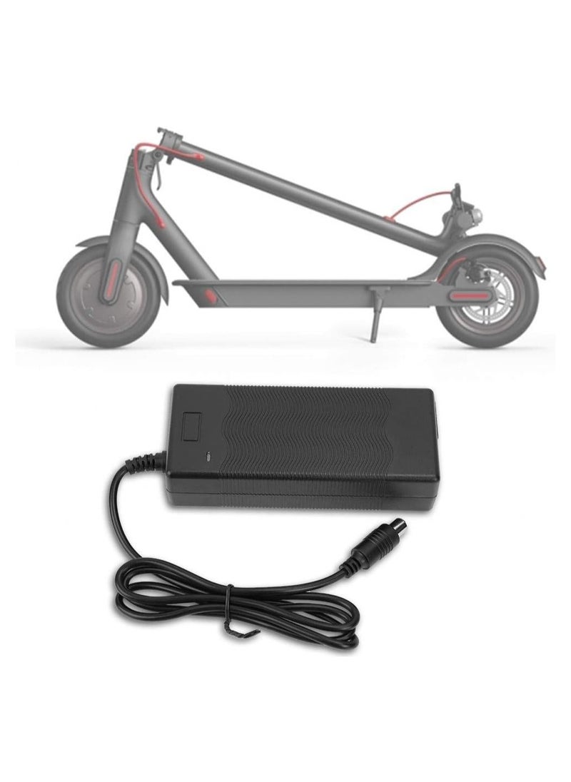 FIRST PRO - Xiaomi M365, Ninebot S1 / S2 / S3 / S4 Electric Scooter Charger with LED Charging Indicator, Black, Xiaomi M365, Ninebot S1 / S2 / S3 / S4 - Image 1