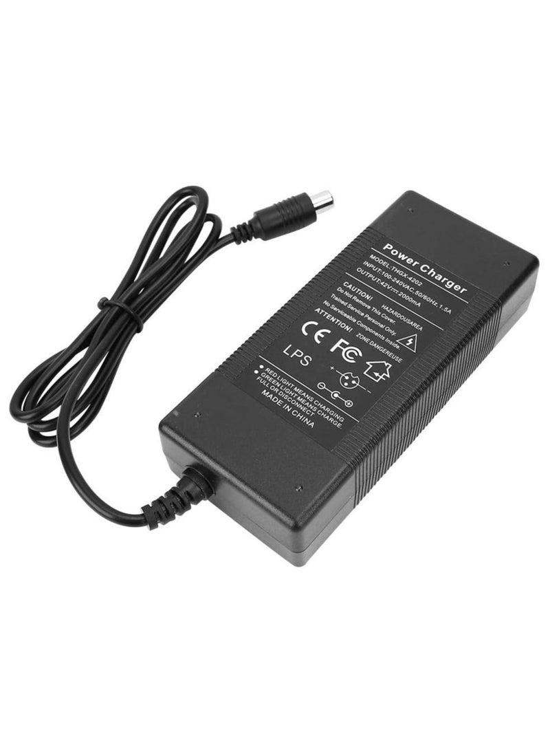 FIRST PRO - Xiaomi M365, Ninebot S1 / S2 / S3 / S4 Electric Scooter Charger with LED Charging Indicator, Black, Xiaomi M365, Ninebot S1 / S2 / S3 / S4 - Image 1