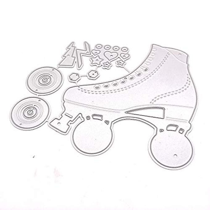 K.S. CRAFT KSCRAFT Roller Skate Metal Cutting Dies Stencils for DIY Scrapbooking/Photo Album Decorative Embossing DIY Paper Cards - Image 1