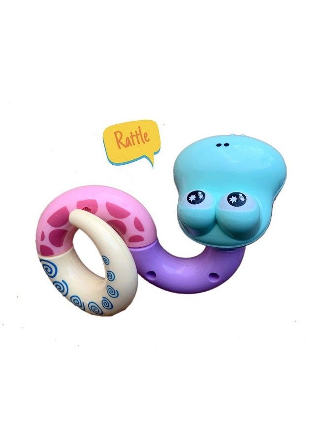 The Little Lookers Colorful Cute Attractive Bpafree Rattles Set For Babies And Kids Multicolour (Rattle & Teether Set Of 4)  - Image 5